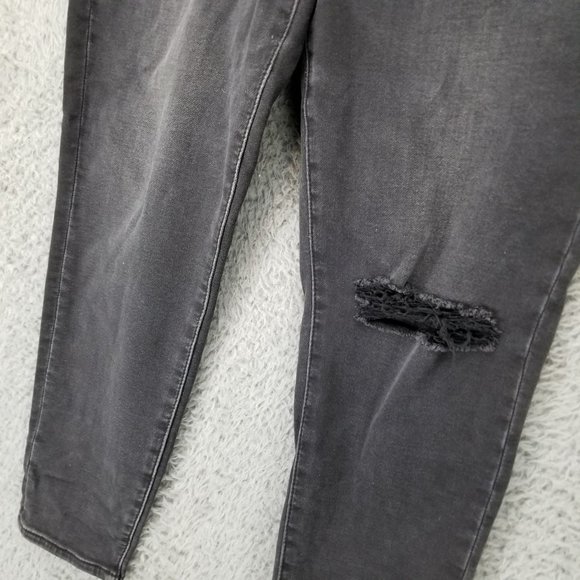 American Eagle Outfitters Jeans Womens 12 Gray Stretch Curvy High Rise Jeggings - Picture 2 of 16